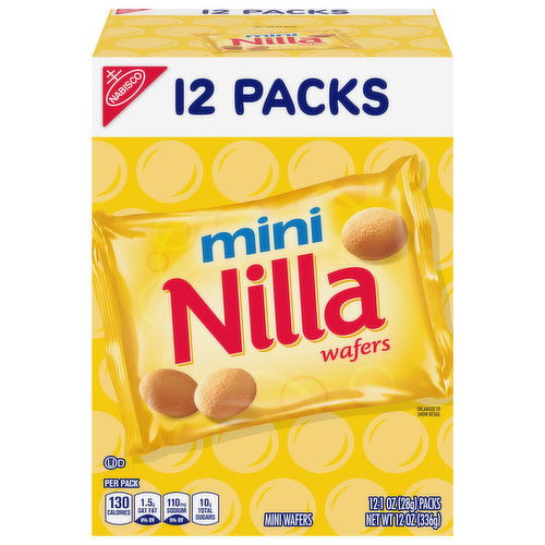 Nilla Wafers, Mini, 12 Packs