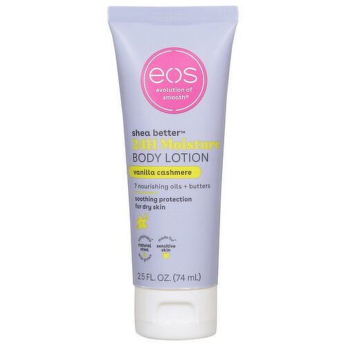 EOS Shea Better Body Lotion, 24H Moisture, Vanilla Cashmere