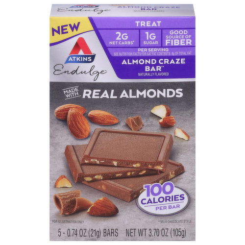 Atkins Endulge Bar, Almond Craze