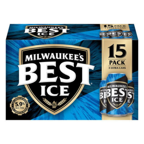 Milwaukees Best Ice Beer, 15 Pack