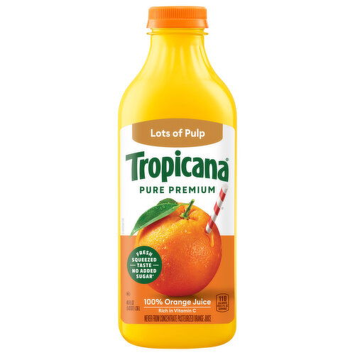 Tropicana Lots of Pulp Pure Premium 100% Orange Juice
