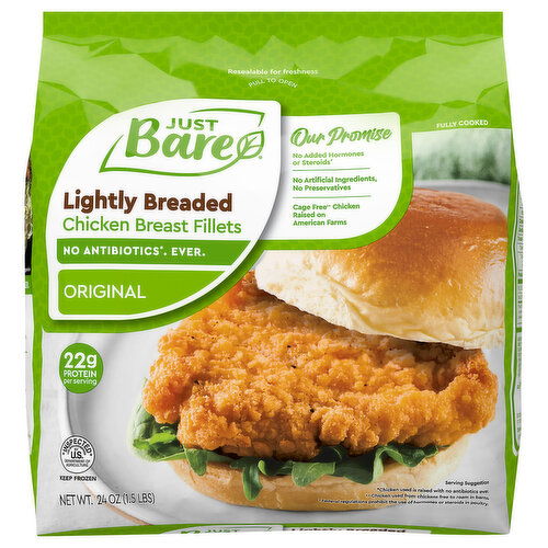Just Bare Lightly Breaded Chicken Breast Fillets