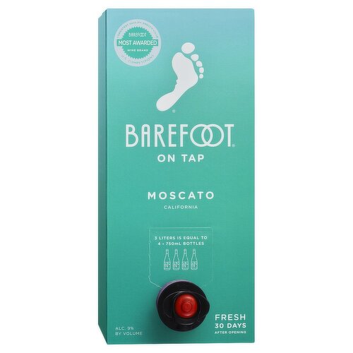 Barefoot Cellars On Tap Moscato White Wine 3L