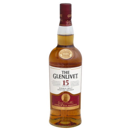 Glenlivet Scotch Whisky, Single Malt, French Oak Reserve