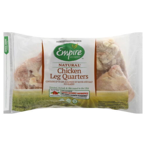 Empire Kosher Chicken Leg Quarters, Natural