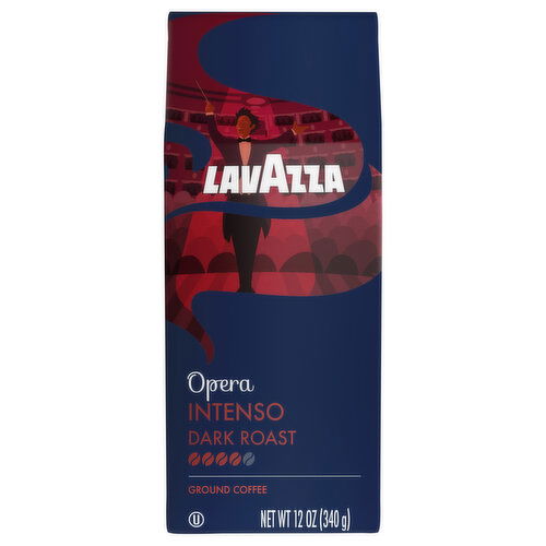 Lavazza Coffee, Ground, Dark Roast, Opera Intenso