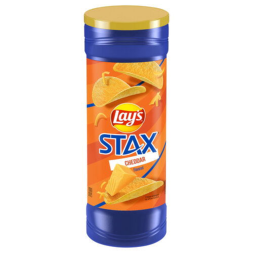 Lay's Stax Potato Crisps, Cheddar Flavored