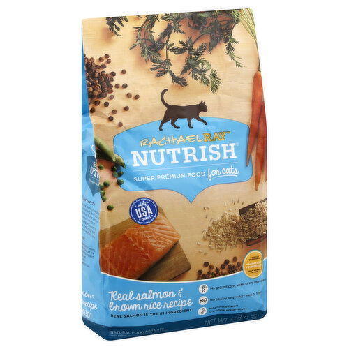 Rachael Ray Nutrish Food For Cats, Real Salmon & Brown Rice Recipe