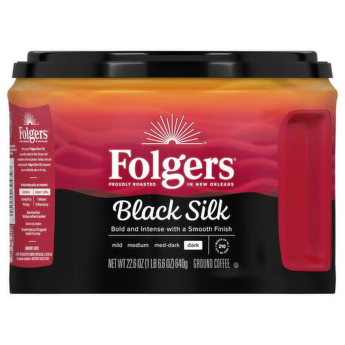 Folgers Dark Black Silk Ground Coffee