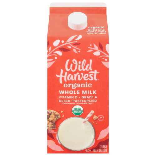 Wild Harvest Whole Milk, Organic