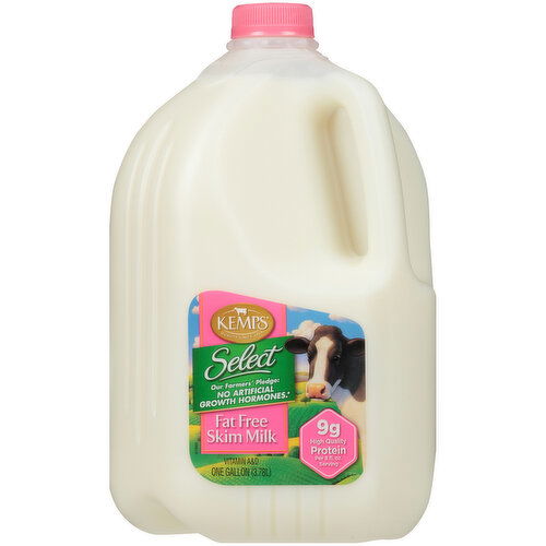 Kemps Select Milk, Fat Free, Skim