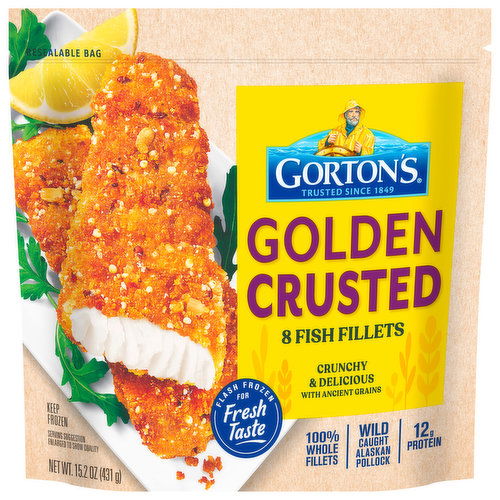 Gorton's Fish Fillets, Golden Crusted