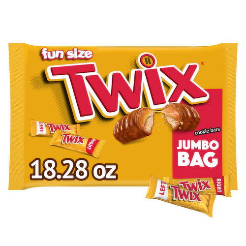 Twix TWIX Caramel Fun Size Chocolate Cookie Candy Bars 18.28 oz Bag