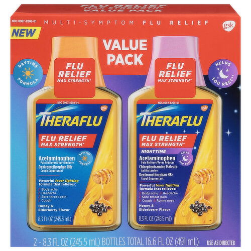 Theraflu Flu Relief, Multi Symptom, Max Strength
