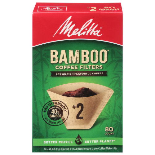 Melitta Coffee Filters, Bamboo, No. 2