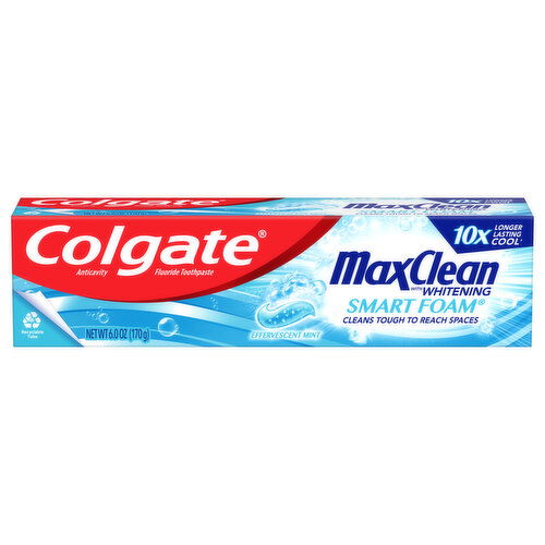 Colgate Max Clean Smart Foam With Whitening Toothpaste