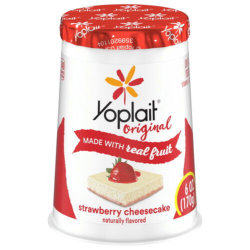 Yoplait Original Yogurt, Low Fat, Strawberry Cheesecake