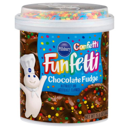 Pillsbury Confetti Funfetti Frosting, Chocolate Fudge