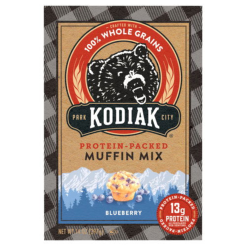 Kodiak Muffin Mix, Protein-Packed, Blueberry