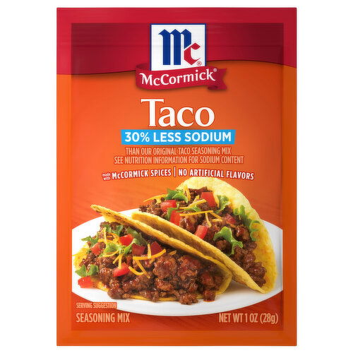 McCormick 30% Less Sodium Taco Seasoning Mix