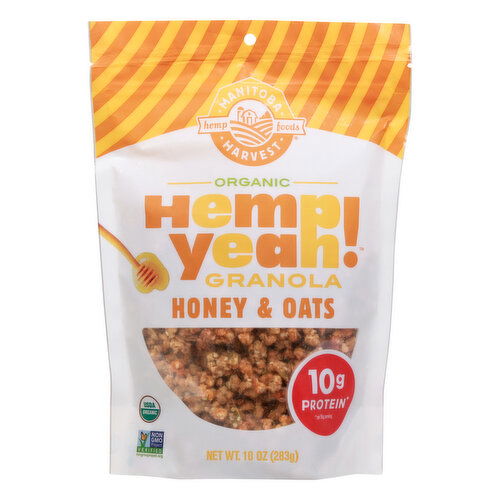 Hemp Yeah Granola, Organic, Honey & Oats