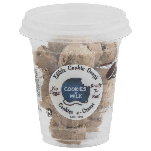 Cookies-n-Milk Cookie Dough, Cookies-n-Cream, Edible