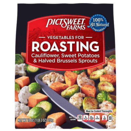 Pictsweet Farms Vegetables for Roasting Cauliflower, Sweet Potatoes & Halved Brussels Sprouts
