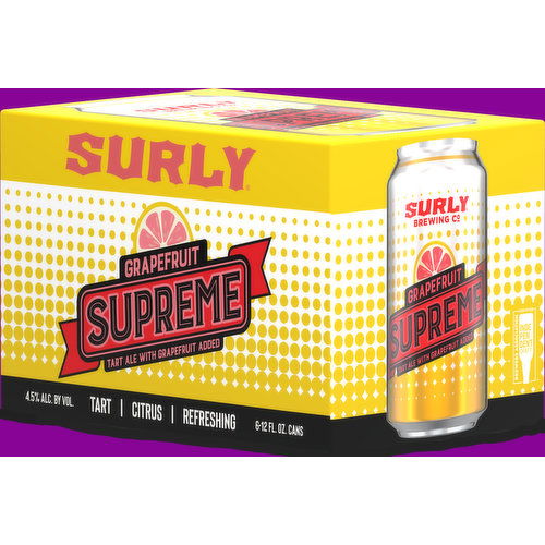 Surly Brewing Co Grapefruit Supreme Tart Ale 6 Pack