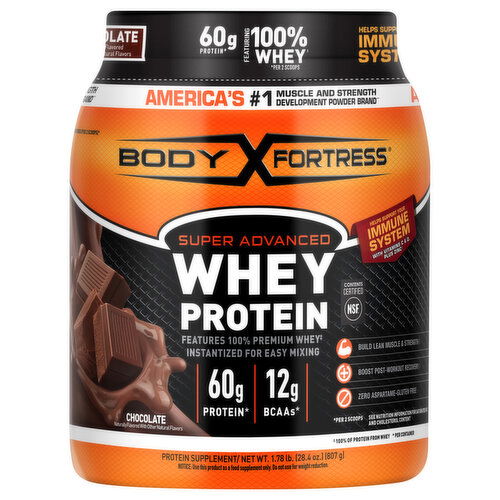 Body Fortress Whey Protein, Chocolate