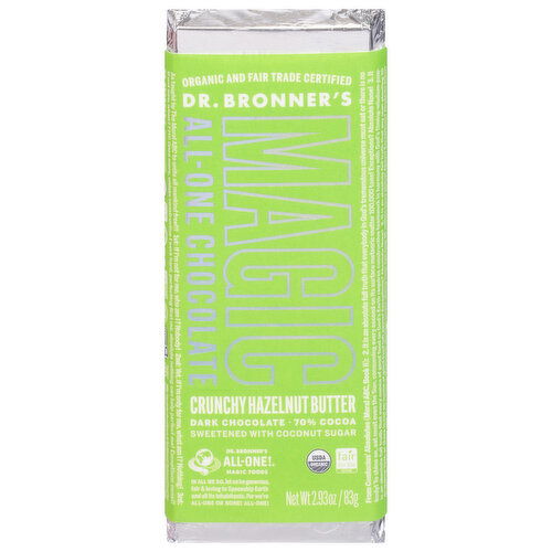 Dr. Bronner's Magic Chocolate, All-One, Crunchy Hazelnut Butter