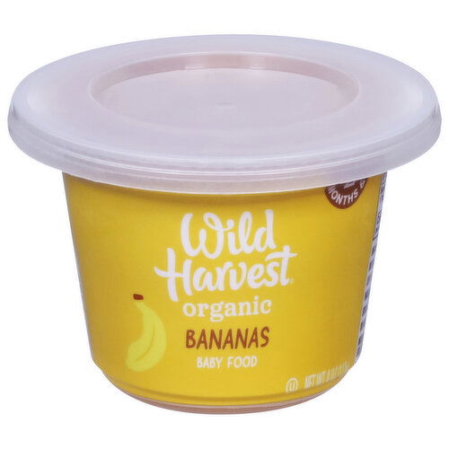 Wild Harvest Baby Food, Organic, Bananas, 2 (6 Months & Up)