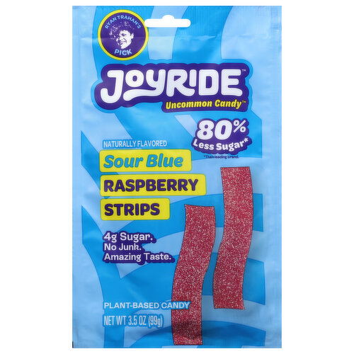 Joyride Candy, Raspberry Strips, Sour Blue