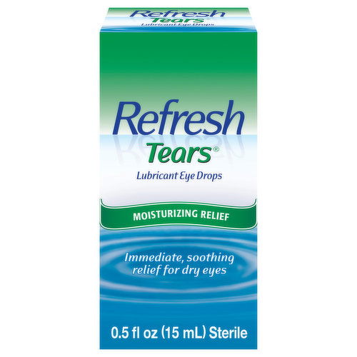 Refresh Tears Lubricant Eye Drops, Moisturizing Relief