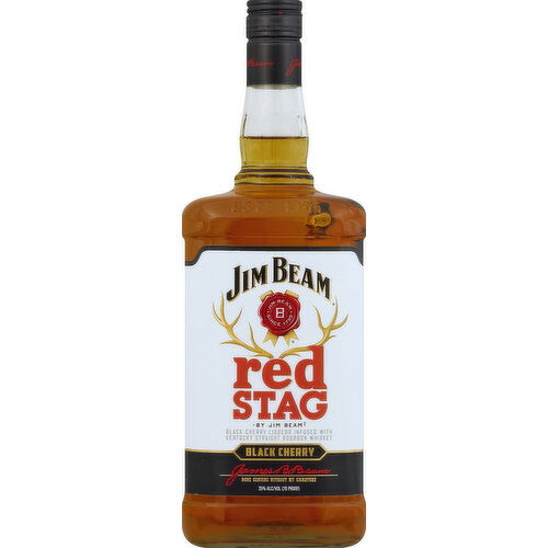 Jim Beam Red Stag Kentucky Straight Bourbon Whiskey, Black Cherry