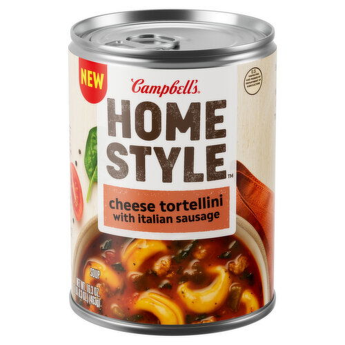 Campbell's® Homestyle Homestyle Soup, Cheese Tortellini with Italian Sausage