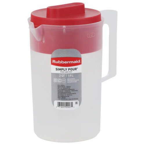 Rubbermaid Simply Pour Pitcher, 2 Quart