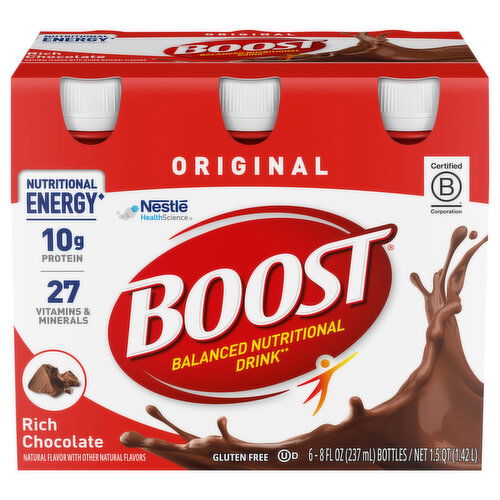 Boost Original Balanced Rich Chocolate Nutritional Drink