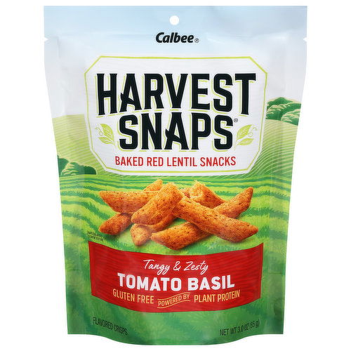 Harvest Snaps Red Lentil Snack, Baked, Tomato Basil