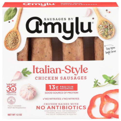 Amylu Italian-Style Chicken Sausages