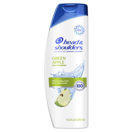 Head & Shoulders Dandruff Shampoo, Green Apple, 12.5 oz