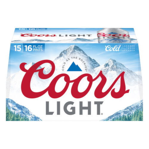 Coors Light Beer, 15 Pack