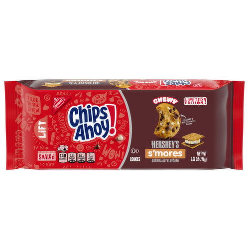 CHIPS AHOY! Chewy Hershey's S'mores Milk Chocolate Chip Cookies, Limited Edition