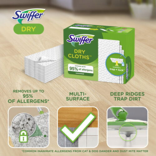 Swiffer Sweeper Sweeper Dry Sweeping Cloth Refills, Unscented
