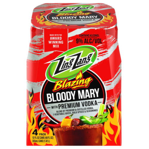 Zing Zang Blazing Bloody Mary with Premium Vodka