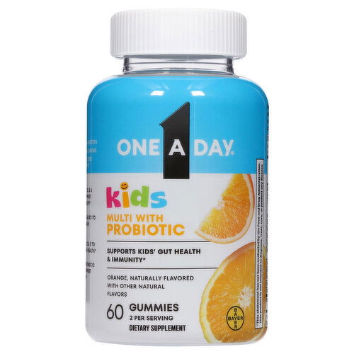 One A Day Gummies Kids Orange Multi with Probiotic