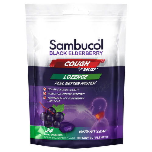 Sambucol Cough Relief, Black Elderberry, Lozenge