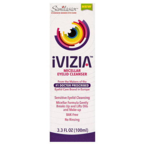 Similasan Ivizia Eyelid Cleanser, Micellar