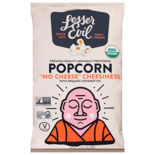 LesserEvil "No Cheese" Cheesiness Popcorn
