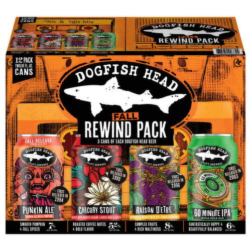 Dogfish Head Assorted Beer Fall Rewind Pack