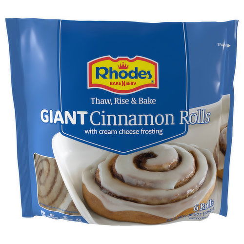 Rhodes Bake-N-Serv Cinnamon Rolls, Giant